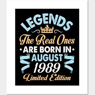 Legends The Real Ones Are Born In August 1979 Happy Birthday 41 Years Old Limited Edition Posters and Art